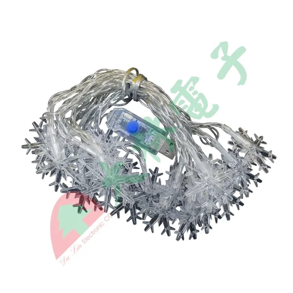 【 大林電子 】雪花燈 USB供電 20燈 長度3公尺 變壓器需另購 A0913