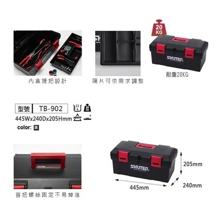 【 大林電子 】樹德 TB-901 TB-902 TB-905 樹德工具箱 手提工具箱 收納箱 零件箱 手提箱