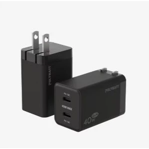 tw-11134207-7rase-m4h9w3hmv16oda 【 大林電子 】POLYBATT 40W GaN 氮化鎵充電器 2C GAN06-40W