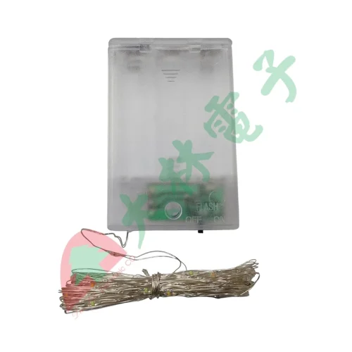 tw-11134207-7rase-m5v5ad15p7m5ad 【 大林電子 】電池盒銀絲燈 3號*3 50燈 長度5公尺 電池需另購 A0902