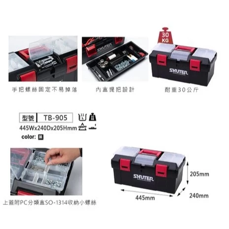 【 大林電子 】樹德 TB-901 TB-902 TB-905 樹德工具箱 手提工具箱 收納箱 零件箱 手提箱