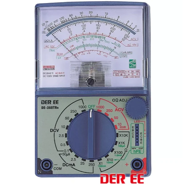 【 大林電子 】 DER EE 得益 指針式萬用電錶 三用電表 DE-360TRN DE-360TRn