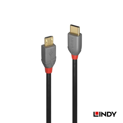 tw-11134207-7rasf-m4x5q81lwjh2bd 【 大林電子 】LINDY 林帝 USB2.0 Type-C/公 to Micro-B/公 傳輸線 1M 36891