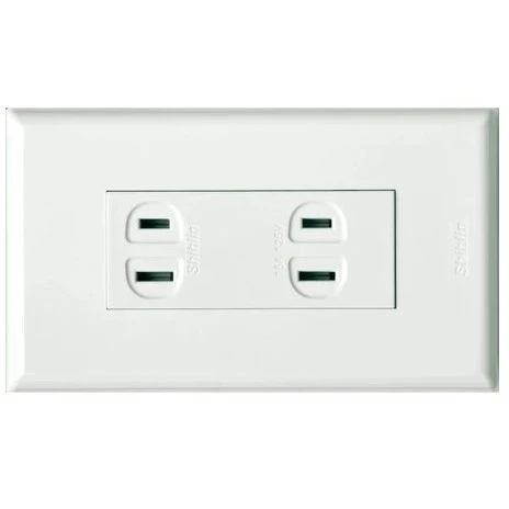 【 大林電子 】士林電機 彩虹 雙插座 110V用 R2-1022
