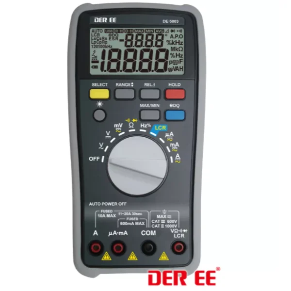 【 大林電子 】 DER EE 得益 數位型萬用電錶+LCR DE-5003