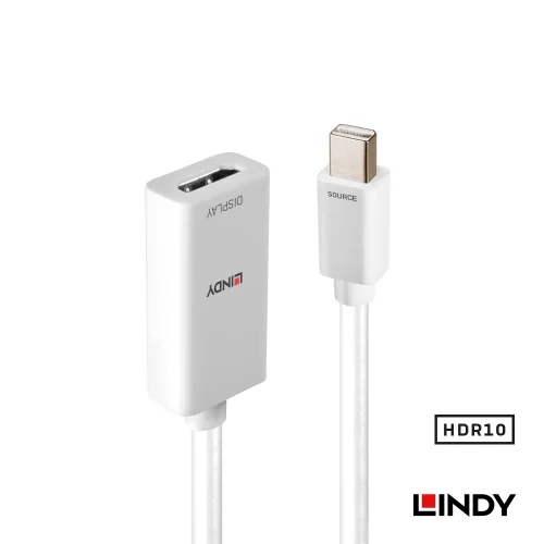 tw-11134207-7rask-m1dvw7xhyqnm6b 【 大林電子 】 LINDY 林帝 主動式Mini DisplayPort to HDMI HDR轉接器 41063