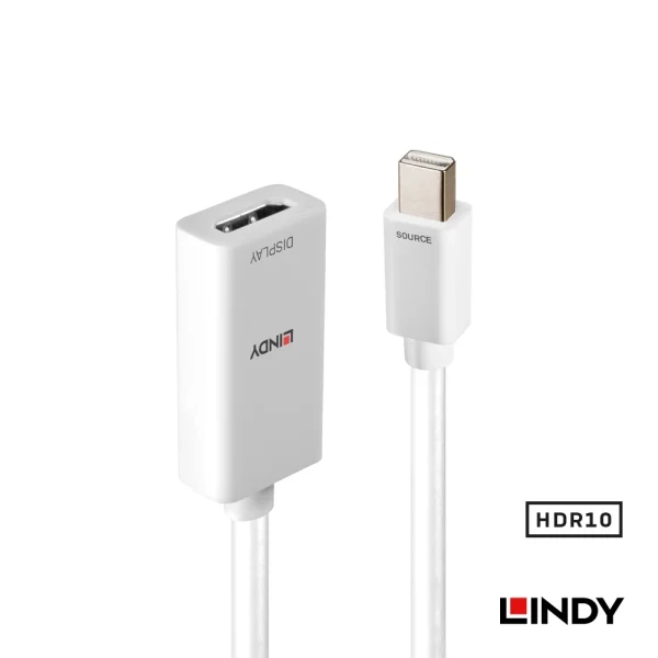 tw-11134207-7rask-m1dvw7xhyqnm6b 【 大林電子 】 LINDY 林帝 主動式Mini DisplayPort to HDMI HDR轉接器 41063