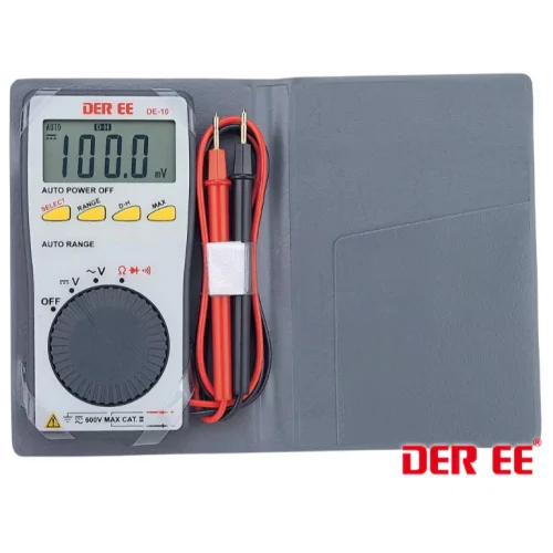 tw-11134207-7rask-m4fsronrtk1s22 【 大林電子 】 DER EE 得益 口袋型萬用電錶 名片型電錶 DE-10