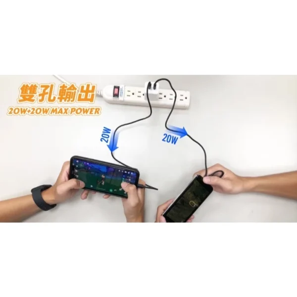 【 大林電子 】POLYBATT 40W GaN 氮化鎵充電器 2C GAN06-40W