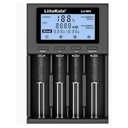 【 大林電子 】Lii-M4 智能電池充電/檢測器 TYPE-C充電 帶LCD液晶顯示