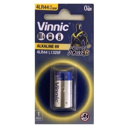 【 大林電子 】Vinnic 4LR44 銀電池 鹼性電池