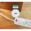 【大林電子】PEC-343P6W 4切3座6尺USB電源延長線 台灣製造