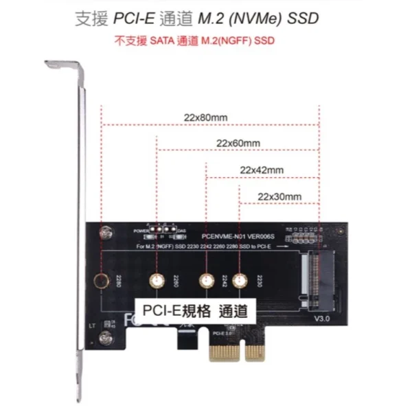 【 大林電子 】伽利略 M2PE42 PCI-E 1X M.2(NVMe)1埠 SSD 轉接卡