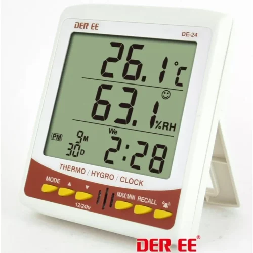 tw-11134207-7rbk2-m9zmzdaczsva3e 【 大林電子 】 DER EE 得益 數位型溫度/濕度錶 電子式溫濕度計 DE-24