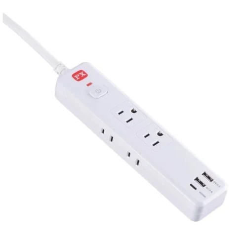 【大林電子】PX大通 1切6座4尺USB電源延長線 台灣製造 三年保固 PEC-316P4W