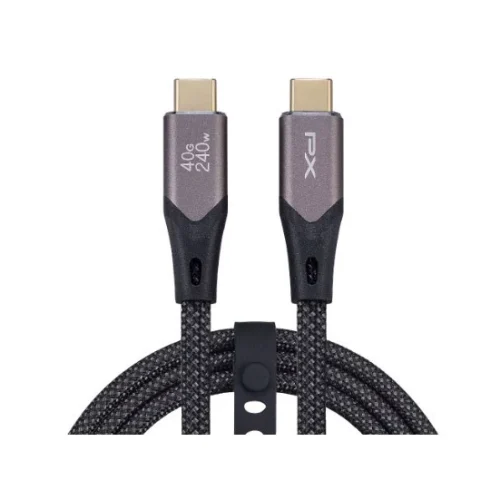 tw-11134207-7rbk6-m9ztwnfqew9y8a 【 大林電子 】 PX大通Type C to C 極速快充傳輸線2米 240W/40G UCC4X-2B