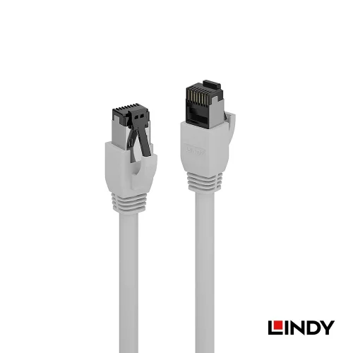 【 大林電子 】LINDY 林帝 CAT.8.1 乙太低煙無鹵網路線 S/FTP 灰色 5M 47446