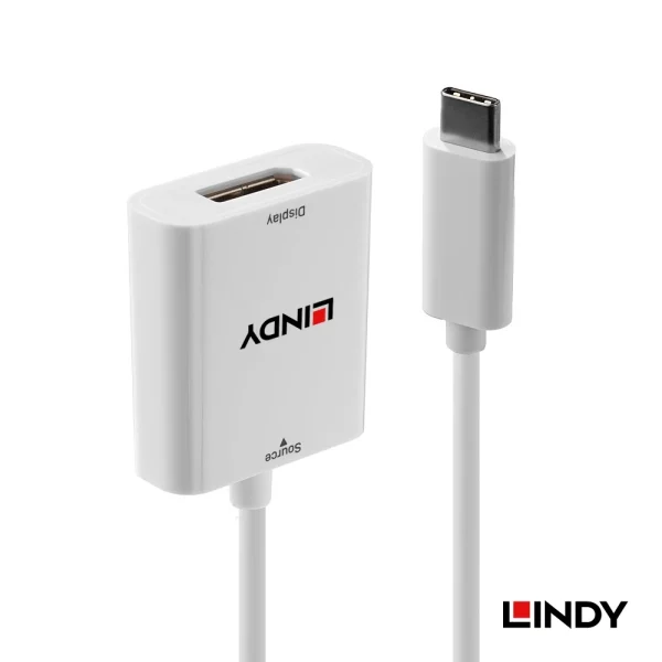 【 大林電子 】LINDY 林帝 主動式 USB3.1 Type-C to DisplayPort轉接器 43245