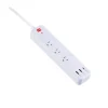 【大林電子】PEC-343P6W 4切3座6尺USB電源延長線 台灣製造