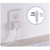 【大林電子】PEC-343P6W 4切3座6尺USB電源延長線 台灣製造