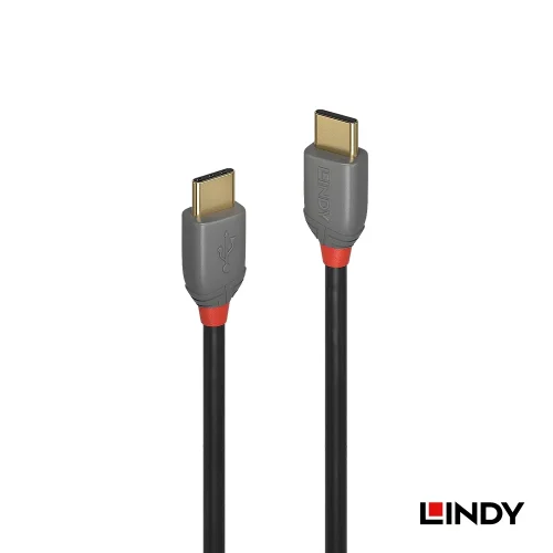 tw-11134207-81ztc-mesez5auot8m37 【 大林電子 】LINDY 林帝 ANTHRA LINE USB2.0 TYPE-C公 TO 公傳輸線 1M 36871