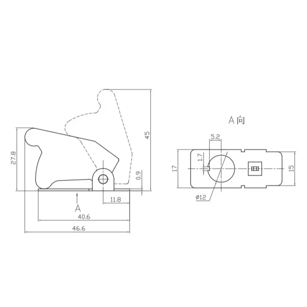 【 大林電子 】大型搖擺開關安全保護蓋 P/D51161 多種顏色