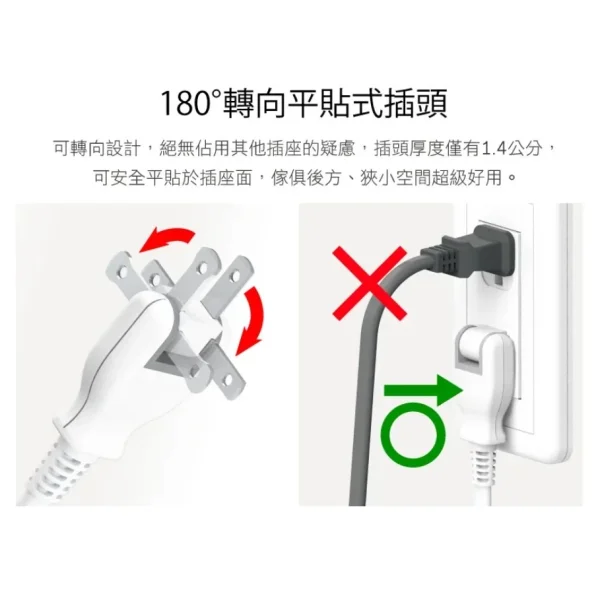tw-11134207-81ztf-mfqeyal4grnz48 【 大林電子 】iPlus+ 保護傘 成電 4切4座2P延長線 PU-2445-9 9尺