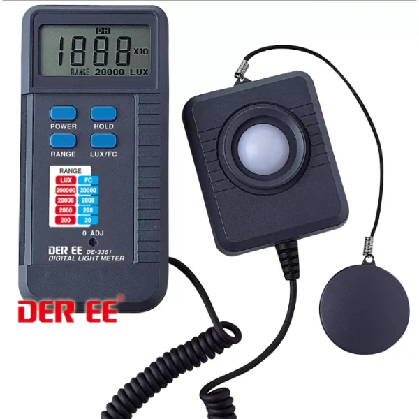 【 大林電子 】 DER EE 得益 數位照度計 照度計 DE-3351