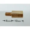 【大林電子】六角銅柱 m3銅柱 細牙銅柱 4入裝 腳柱 M3 帽 螺絲