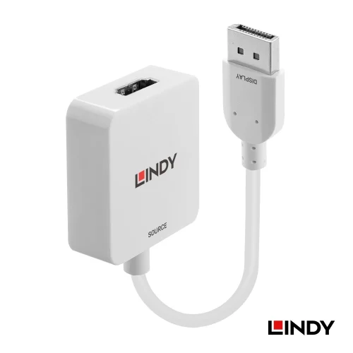【 大林電子 】 LINDY 林帝 HDMI2.0 to DisplayPort 1.2 4K60Hz轉接器 38303