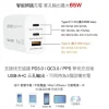 【 大林電子 】伽利略 65W GaN 氮化鎵 3孔快速充電頭 P65 65W 2C1A 顏色隨機出貨