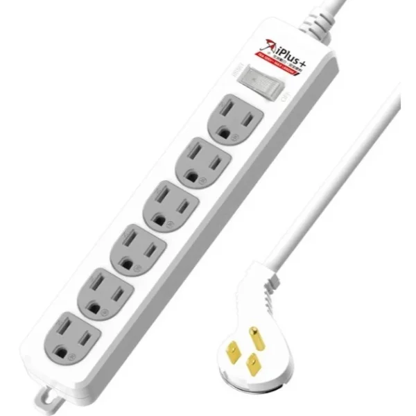 tw-11134207-81zto-mfnr14o2i495c3 【 大林電子 】iPlus+ 保護傘 成電 1切6座3P 延長線 PU-3166-6 6尺 台灣製造