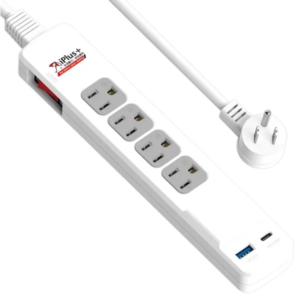 tw-11134207-81ztq-mfnkv5at62oc76 【 大林電子 】iPlus+ 保護傘 成電 4切4座2P延長線 PU-2445-9 9尺