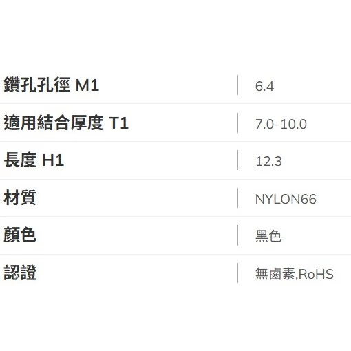 【 大林電子 】KSS 台灣製造 尼龍鉚釘 SNAP RIVET