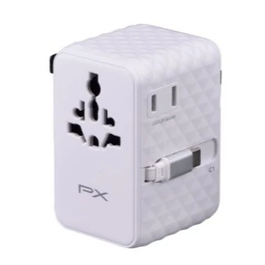 【 大林電子 】PX 70W氮化鎵 萬國轉接旅行插座 Type C+USB-A WTA-7021W/WTA-7021B