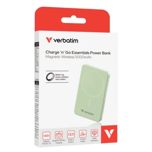 【 大林電子 】Verbatim 5000-10000mAh 磁吸無線行動電源 CCC認證