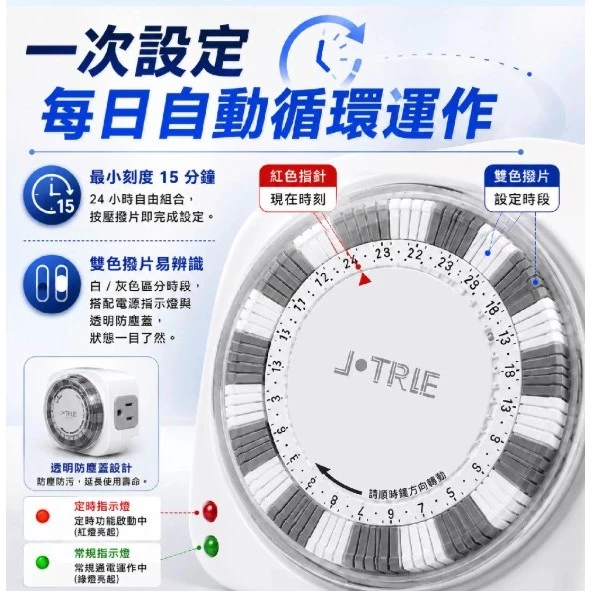 tw-11134207-820l7-mru6rgxf3sw05d 【 大林電子 】24小時機械式定時器 TM-206A 台灣製造