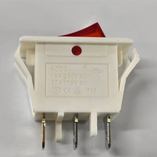 【 大林電子 】3P發光山形開關110V/220V 白殼