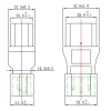 【 大林電子 】公插頭 IEC C14 母座 IEC C19 轉接頭