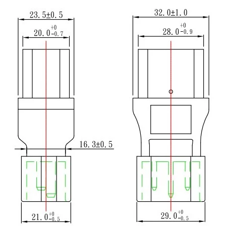【 大林電子 】公插頭 IEC C14 母座 IEC C19 轉接頭