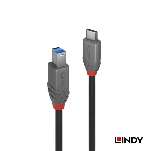 tw-11134207-820l9-mrk07io0dp1j0b 【 大林電子 】LINDY 林帝 ANTHRA USB3.2 GEN1 C公 TO B公傳輸線 0.5M 36665