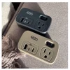 【 大林電子 】極野家 +886 1開2壁插轉接器 USB-C+A PD 65W HWS2123SB 迷霧灰