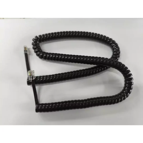 【 大林電子 】電話用聽筒線 黑色 7尺/15尺/25尺 4P4C頭 4312
