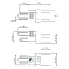 【 大林電子 】公插頭 NEMA 5-15P 母座 IEC C13 轉接頭