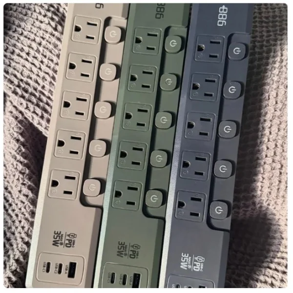 【 大林電子 】極野家 +886 5開5插 1A+2C PD 35W 快充延長線1.8米 HPS2553