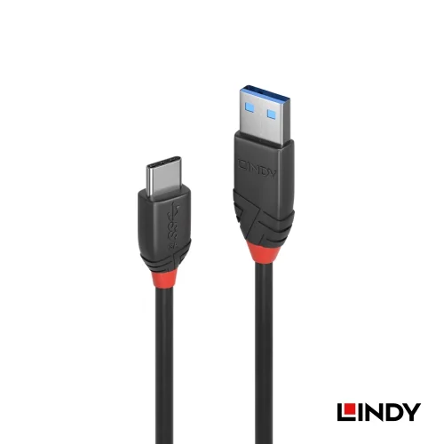 tw-11134207-820le-mrk00zhect1i64 【 大林電子 】LINDY 林帝 BLACK USB 3.2 GEN 2 C公 TO A公傳輸線 1.5M 36917