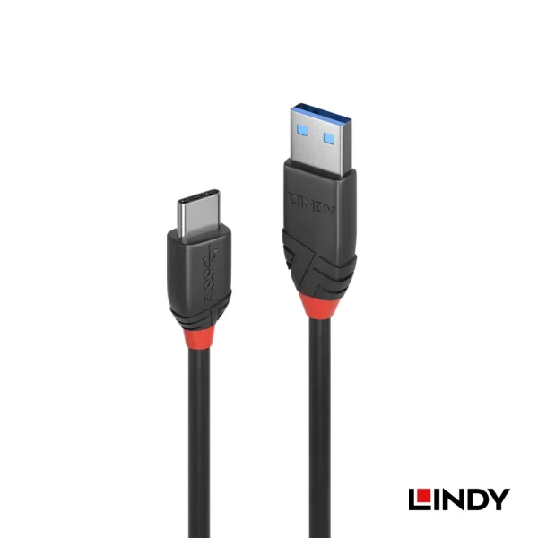 tw-11134207-820le-mrk00zhect1i64 【 大林電子 】LINDY 林帝 BLACK USB 3.2 GEN 2 C公 TO A公傳輸線 1.5M 36917