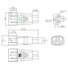 【 大林電子 】公頭 IEC C14 母座 IEC C5 轉接頭