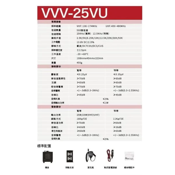 【 大林電子 】HORA VVV-25VU 小車機 30W 大功率 彩屏 繁中 雙頻 雙待 雙顯 車用變壓器