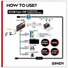 tw-11134207-820lf-mpt7ire041ducb 【 大林電子 】LINDY 林帝 BLACK系列USB4 GEN3x2 TYPE-C PD240W 0.5M 37000